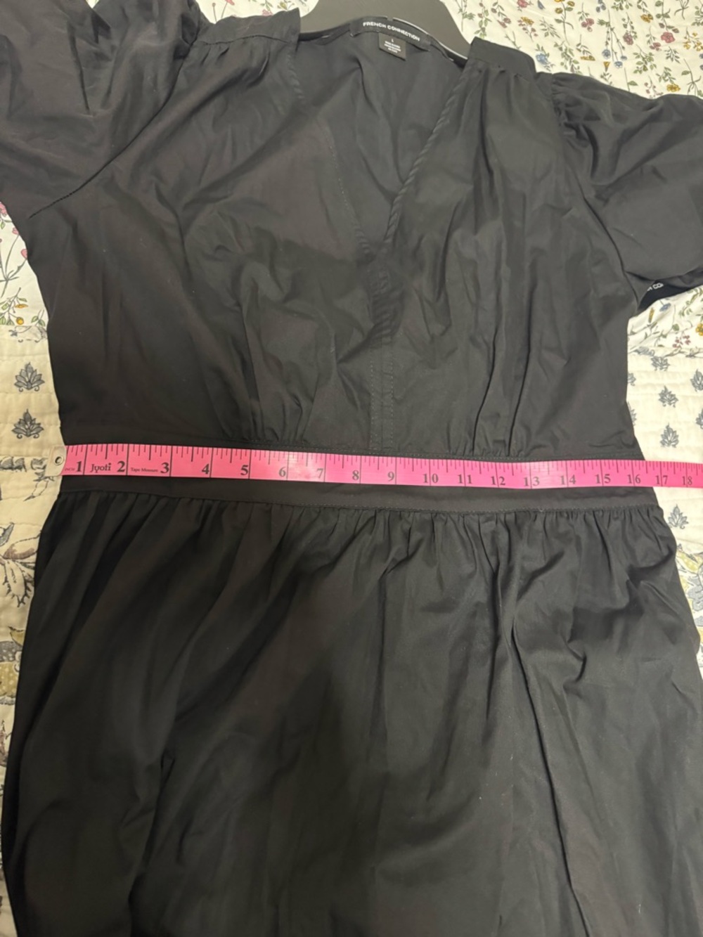 NWT French Connection Black Puff Sleeve Maxi Dress - Picture 5 of 10
